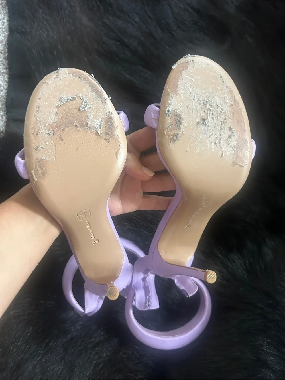 Gianvito Rossi Lavender Lilac Ankle Strap Stiletto Sandals